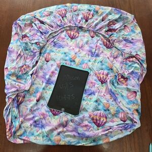 Colorful Hot Air Balloon Fitted Crib Sheet